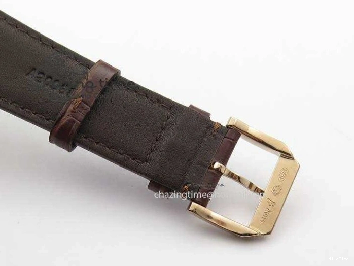 MIROTIME 0513 GoAnywhere Portuguese IW5444 RG White Dial RG Numbers On Brown Leather Strap A 7253